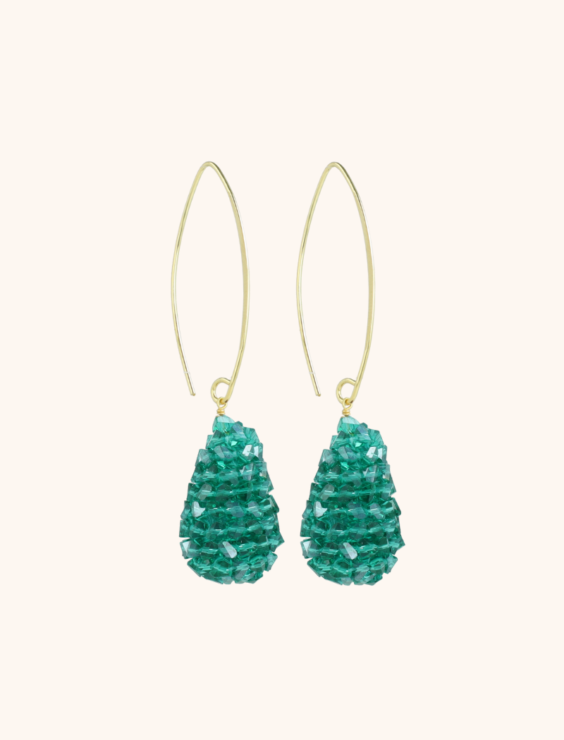 Emerald Oorbellen Cone S Raw