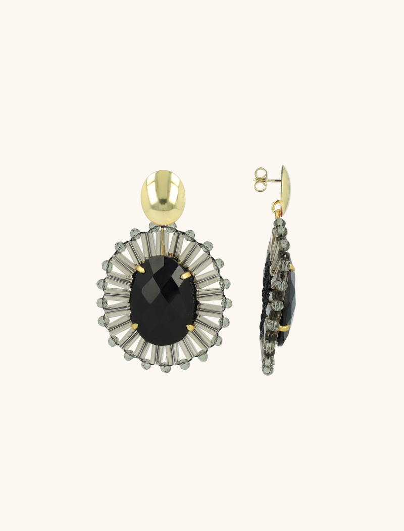 Transparent Black Earrings Esmee Oval Slott-theme.productDescriptionPage.SEO.byTheBrand