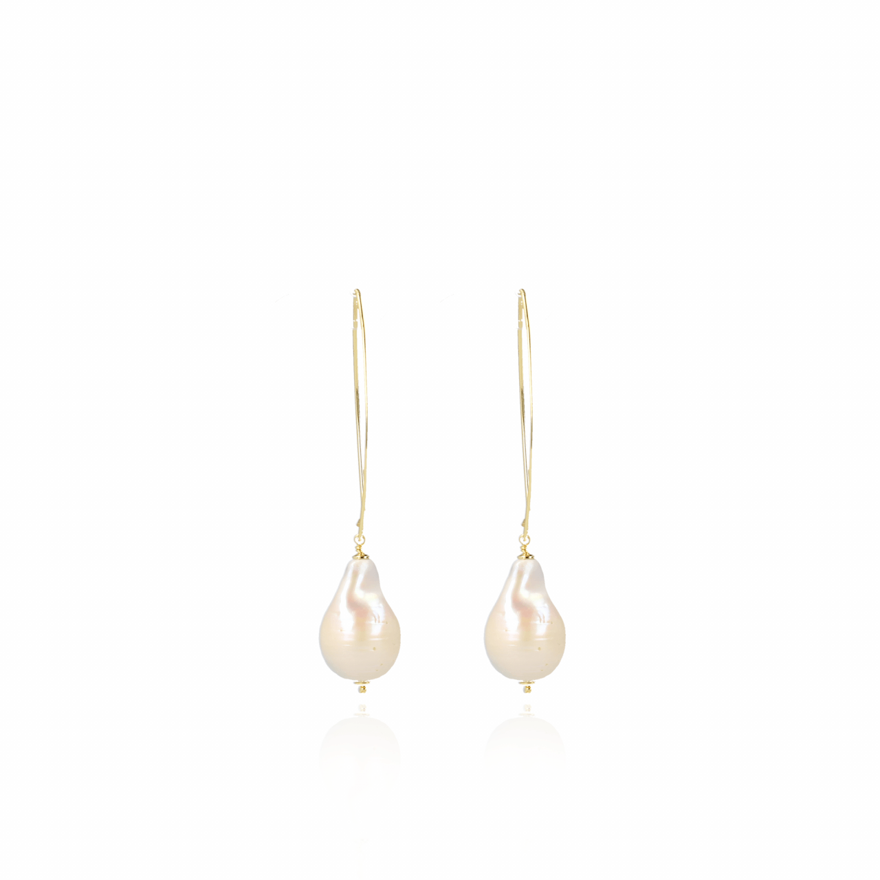 Pearl quartz wild L earrings