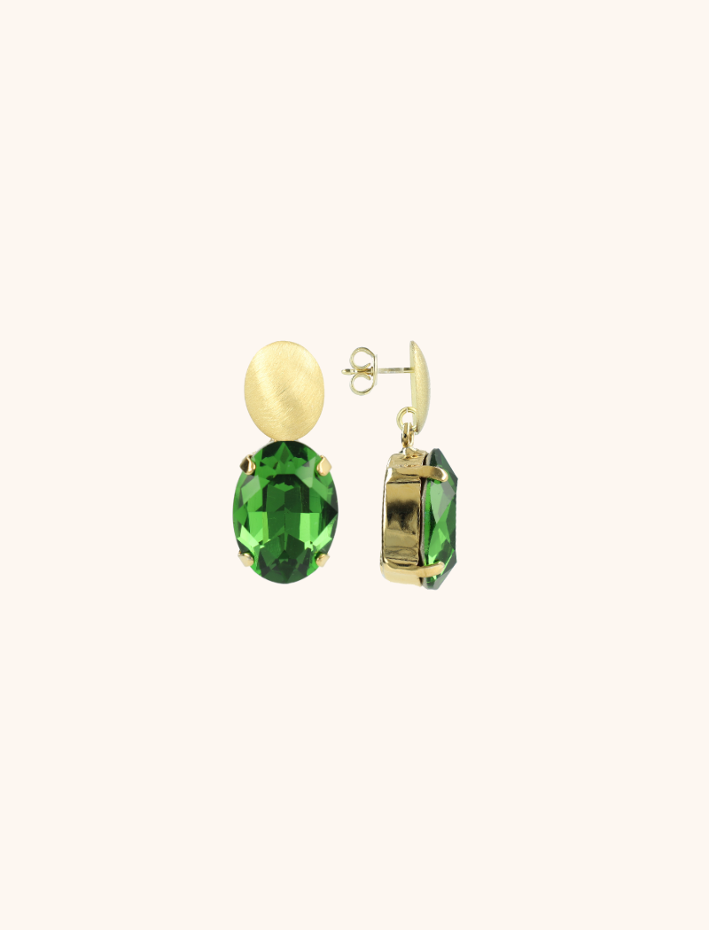 Olivine Earrings Daan Strass Pendant M