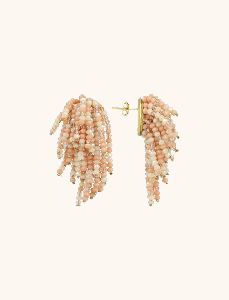 Coral Mix Earrings Babette Glassberry Waterfall S  