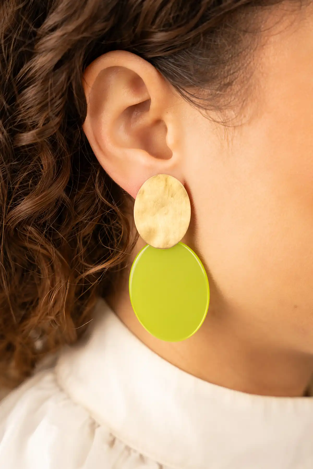 Lime earrings Celia oval Slott-theme.productDescriptionPage.SEO.byTheBrand