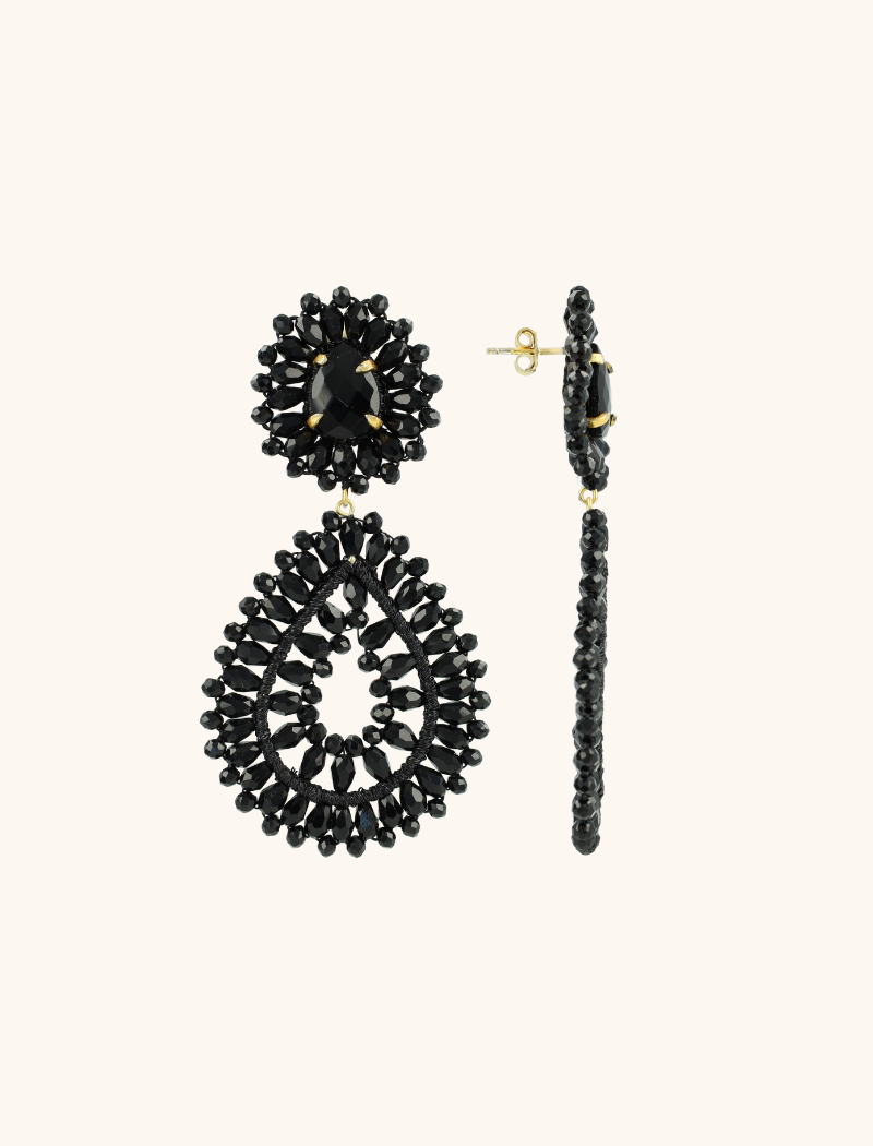 Black Earrings Apollo