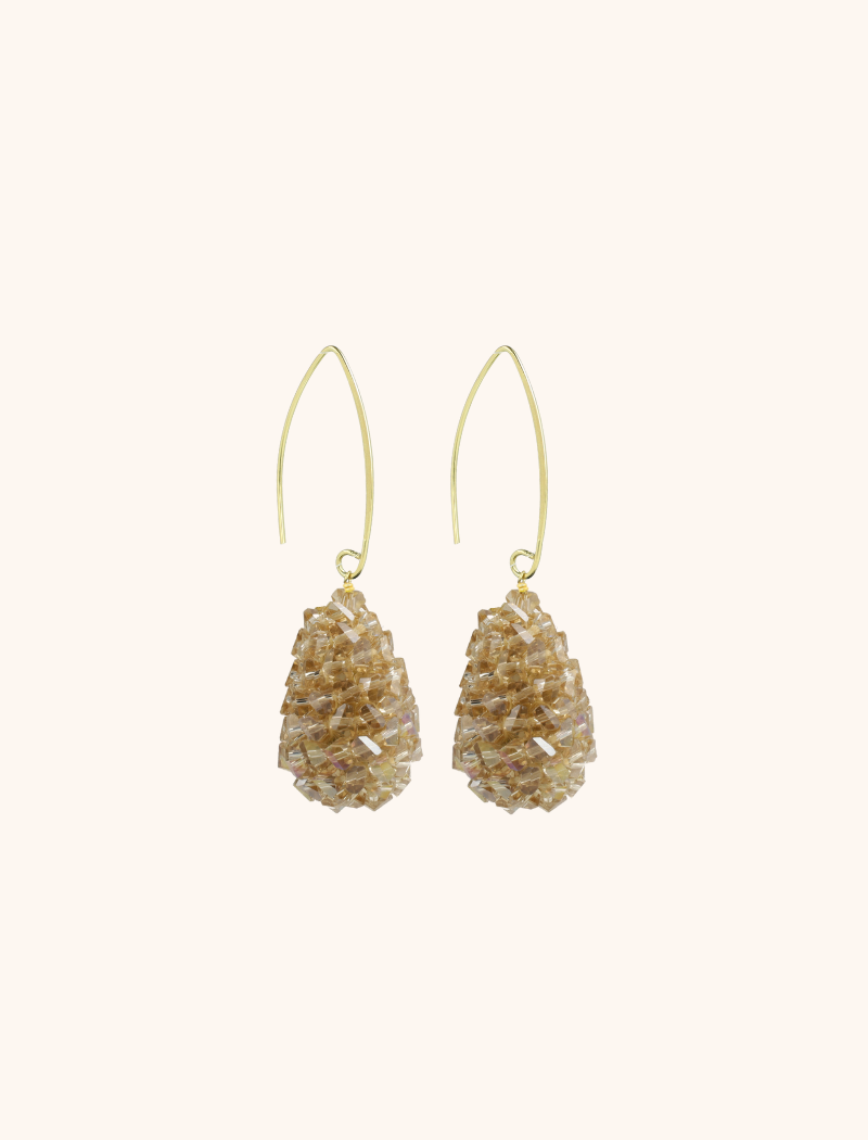 Champagne Earrings Cone XS Raw