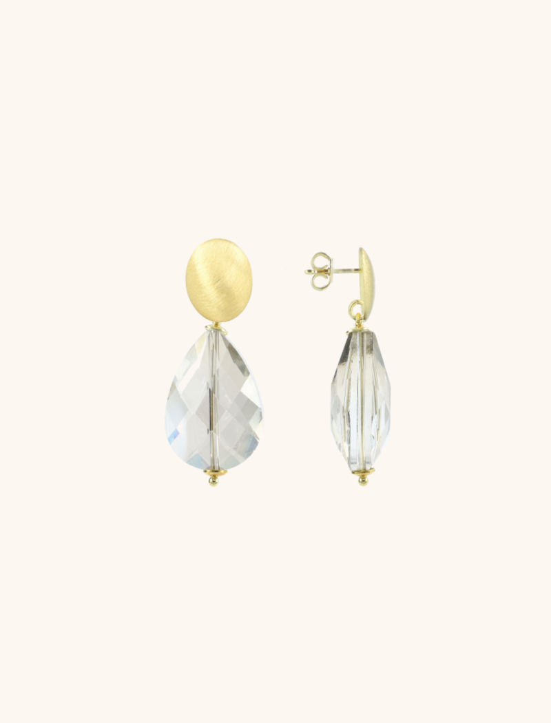 Crystal Earrings Nore Drop L