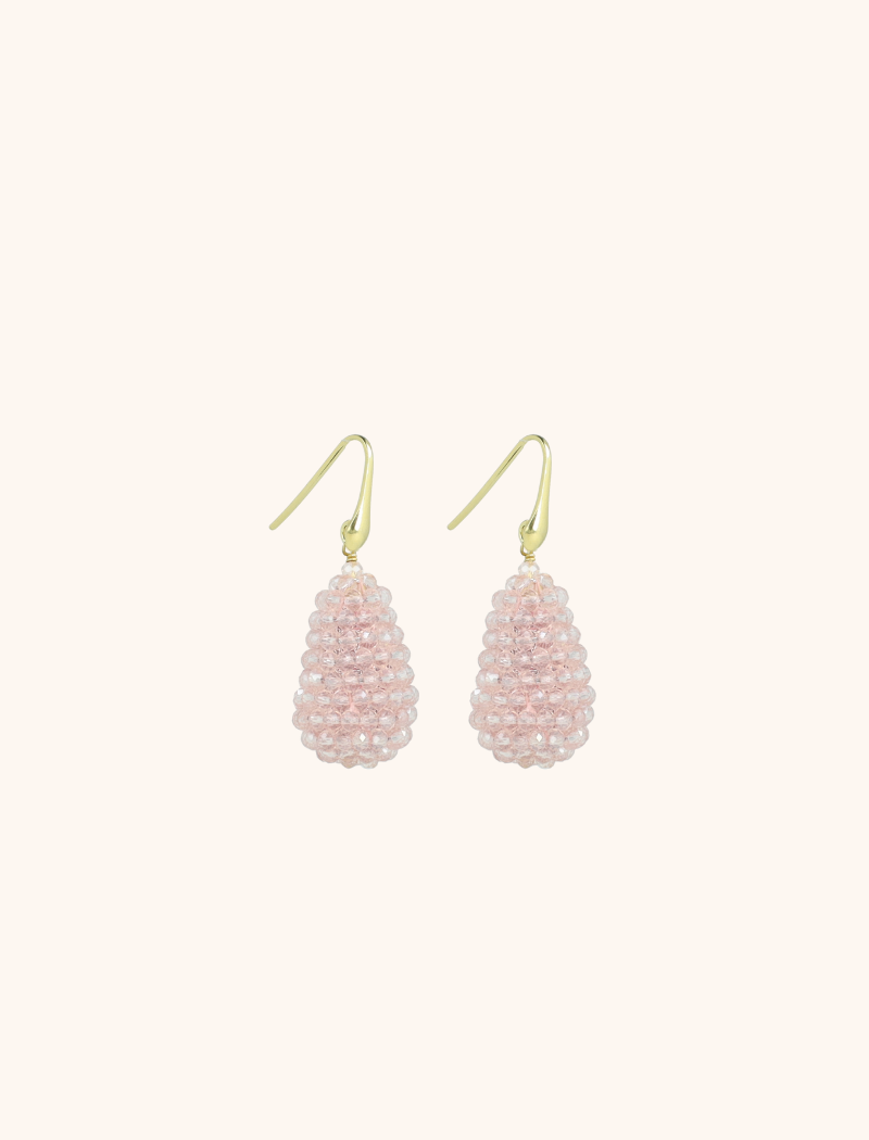 Crystal Pink Earrings Amy Cone S  