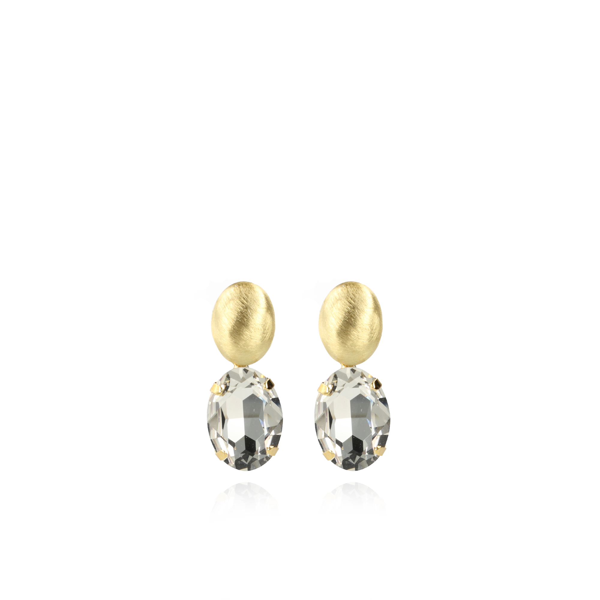 Strass Earrings Amelie Ovaal Crystal 