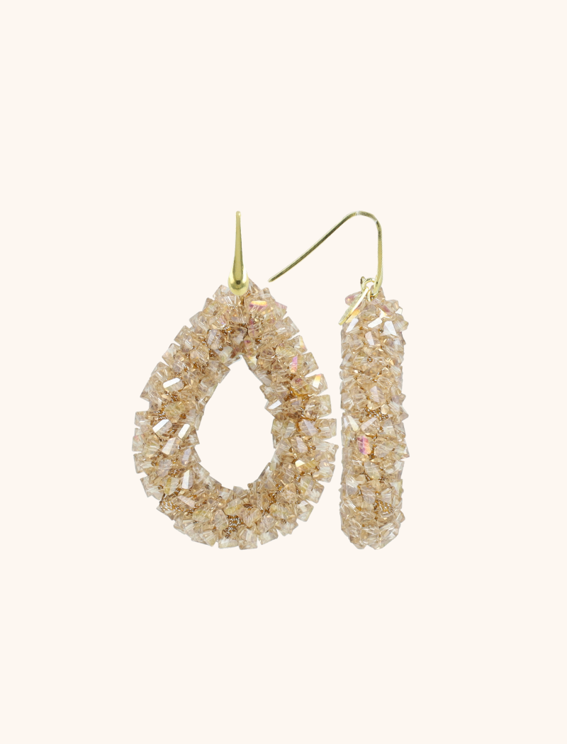 Crystal Nude Oorbellen Marieke Drop L. Rawlott-theme.productDescriptionPage.SEO.byTheBrand