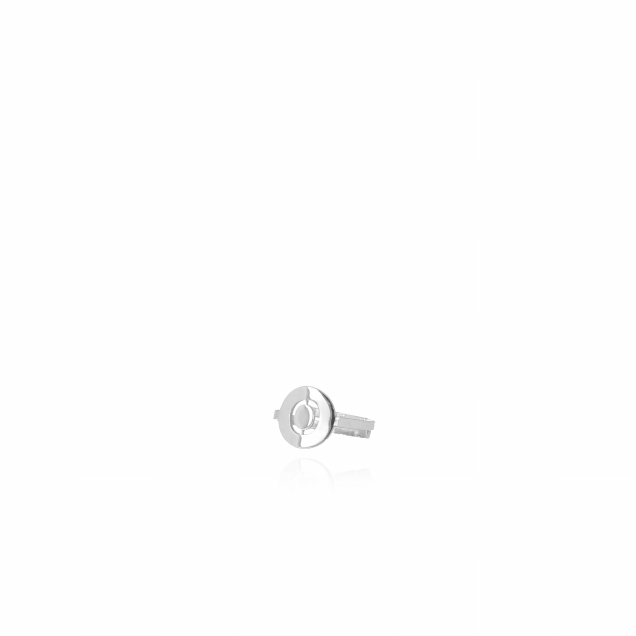 Zilveren ring Initial Large