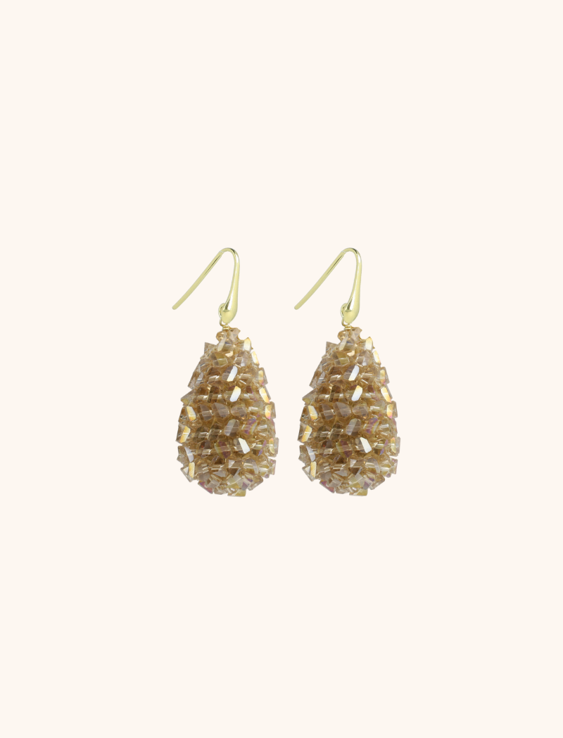 Champagne Earrings Cone S Raw