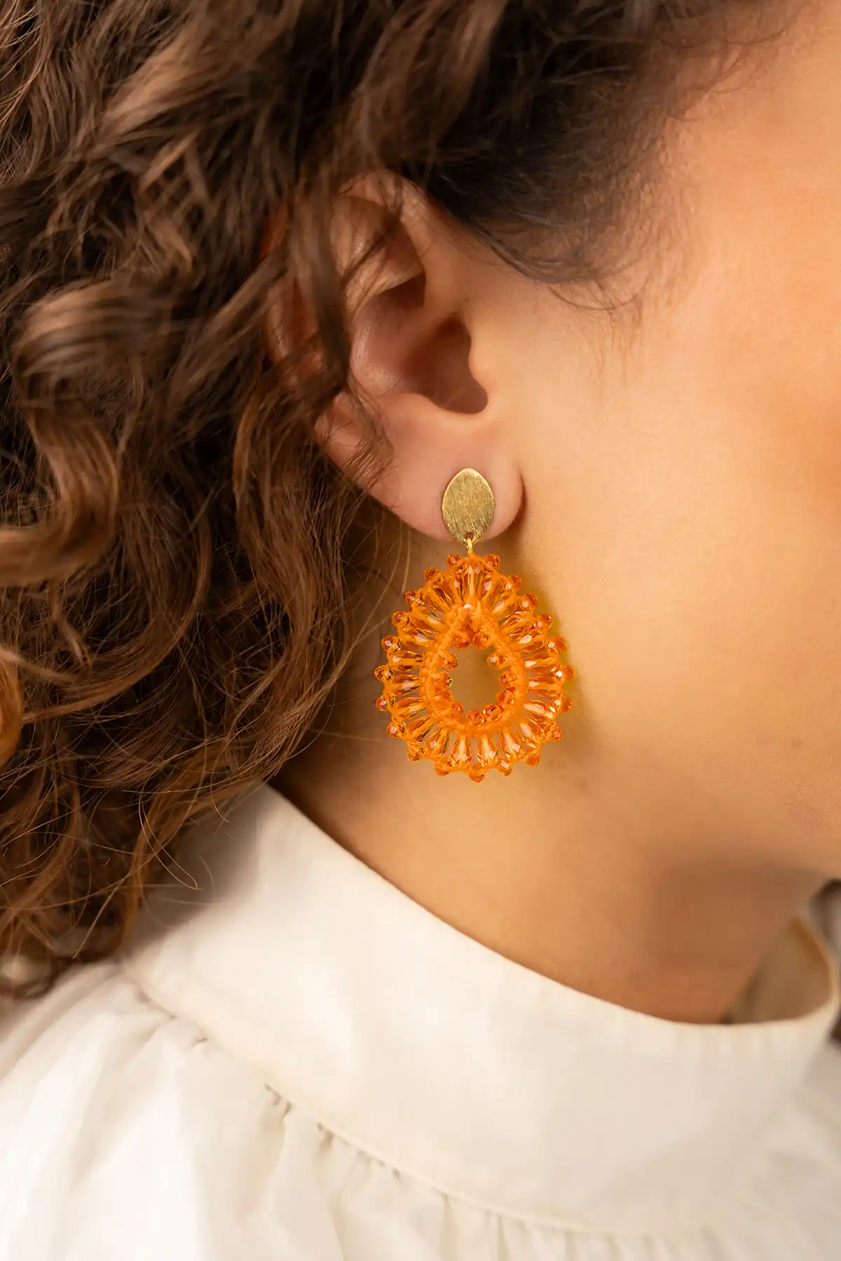 Orange earrings Robin drop S lionlott-theme.productDescriptionPage.SEO.byTheBrand