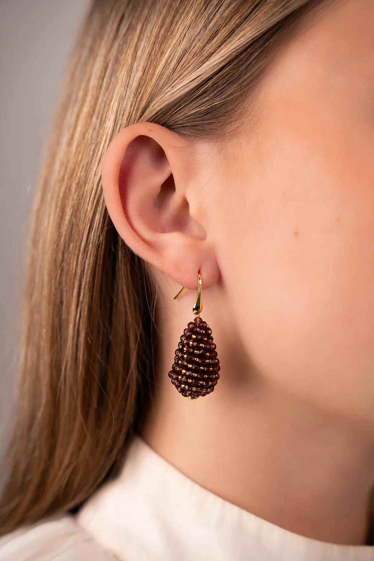 Dark Violet Earrings Amy Cone S