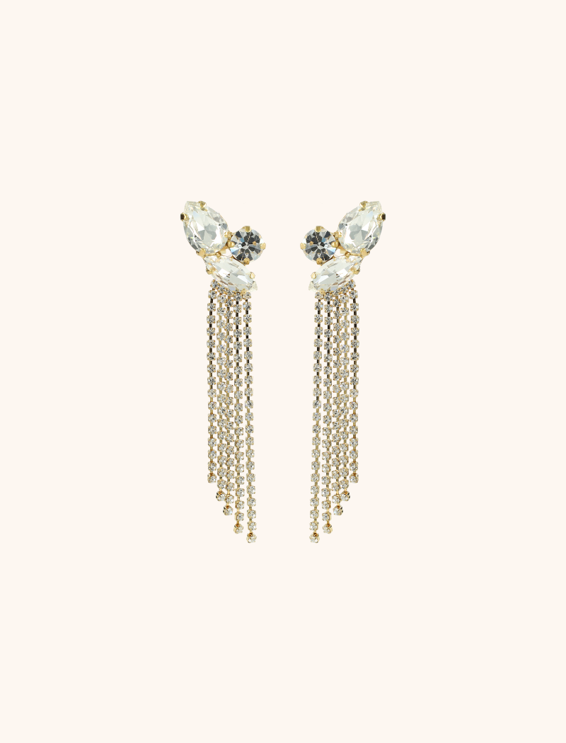 Crystal Earrings Jana 3 Shapes Waterfall S