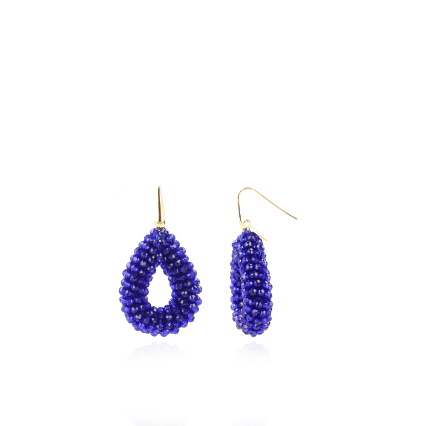 Royal Blue Earrings Berry Glassberry Drop S