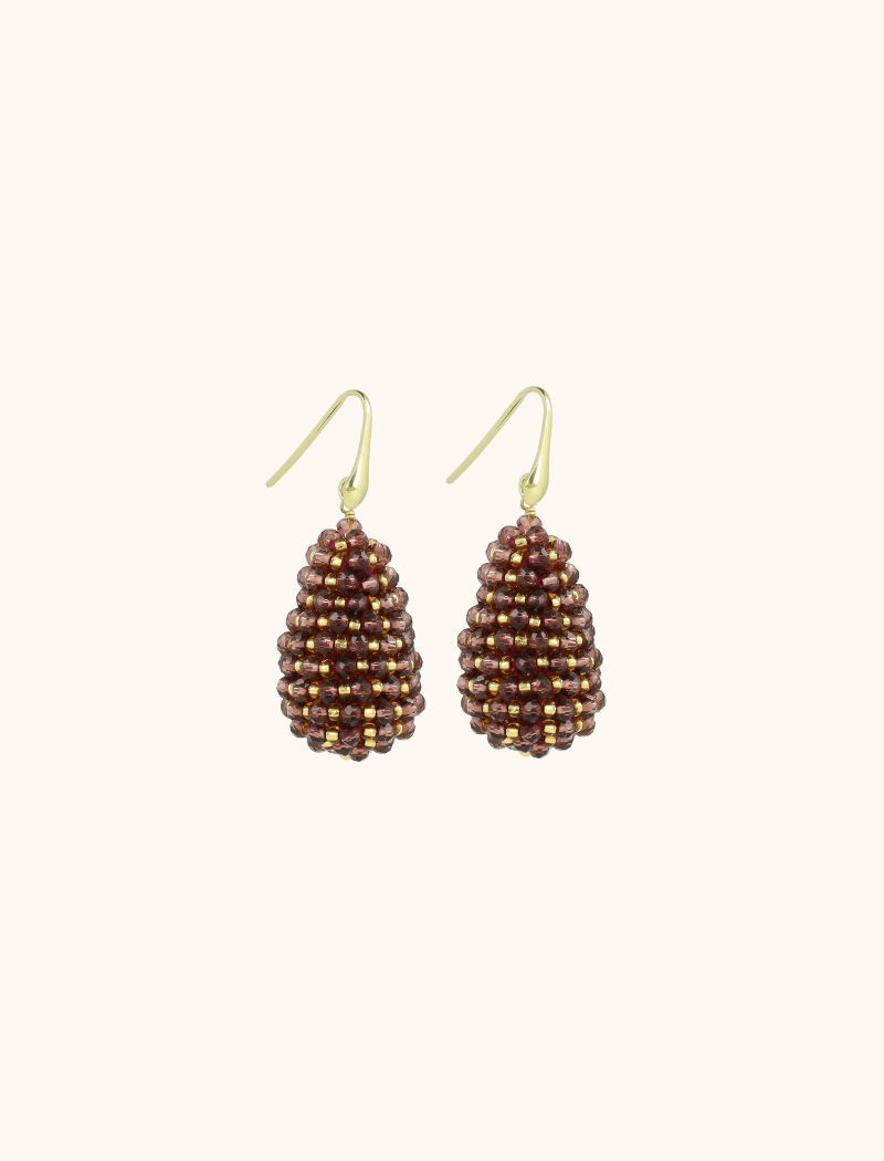 Dark Violet Earrings Amy Cone S