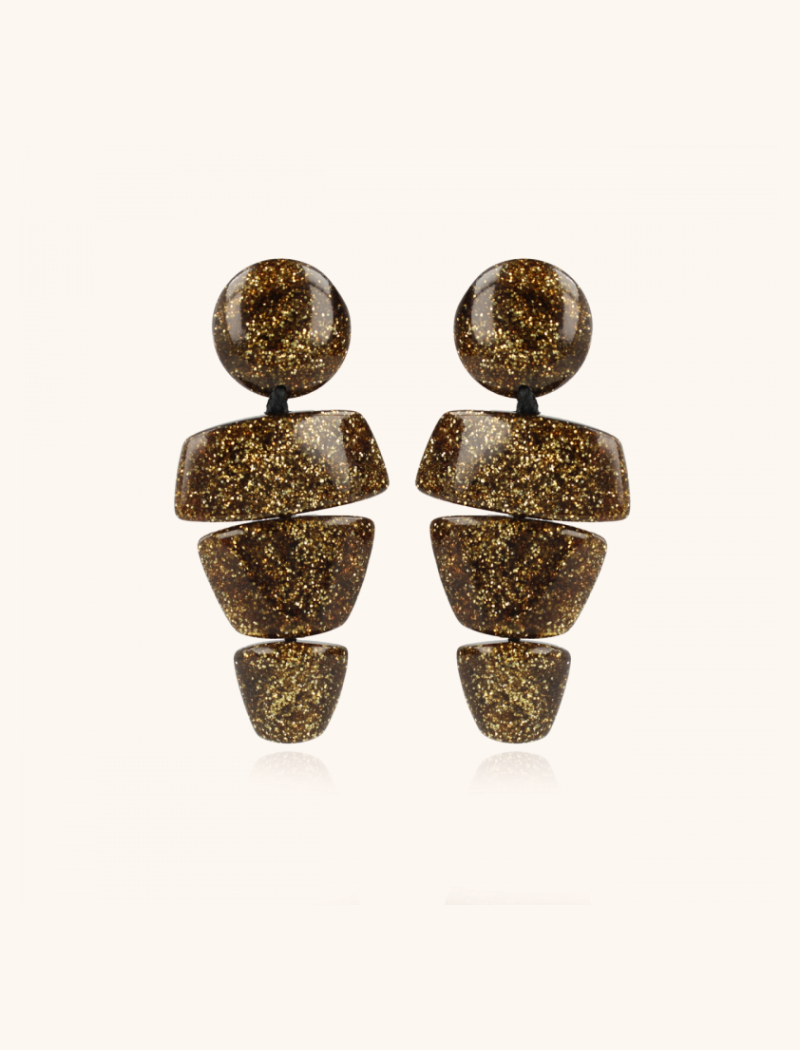  Glitter Earrings Stella Triple Ornament