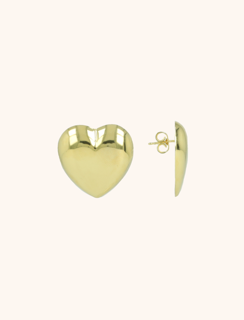 Classic Earrings Stud Heart M