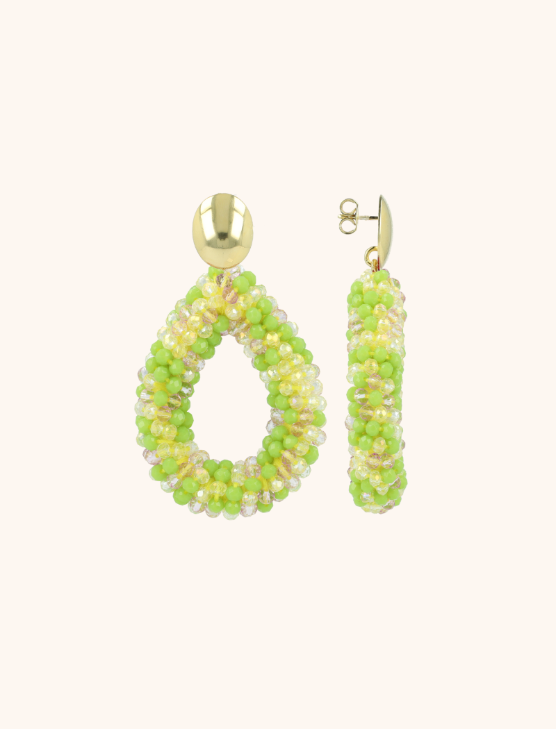 Lime Mix Earrings Berry Drop L