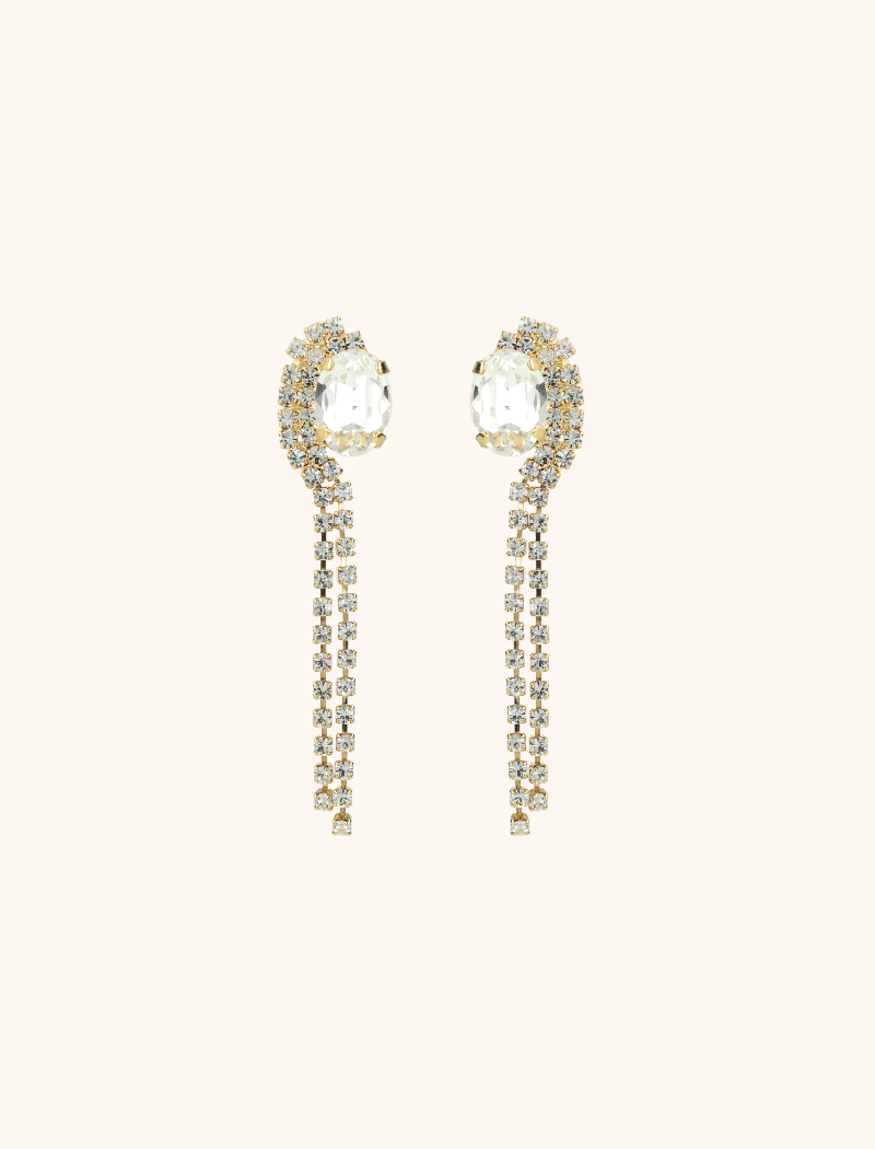 Crystal Earrings Eline Waterfall S