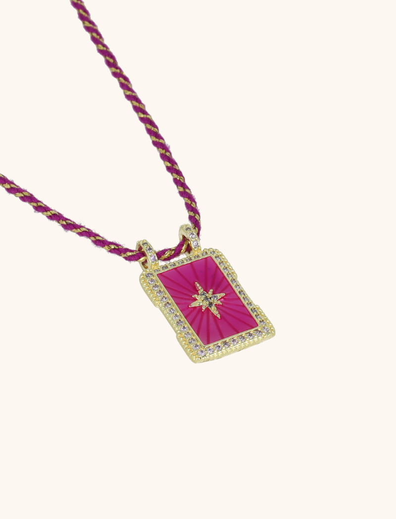 Ketting Rectangle Star - Paars/Fuchsia/Lavenderlott-theme.productDescriptionPage.SEO.byTheBrand