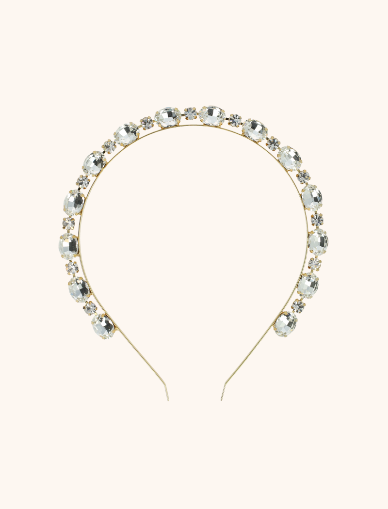 Crystal Tiara Elena Vertical Oval