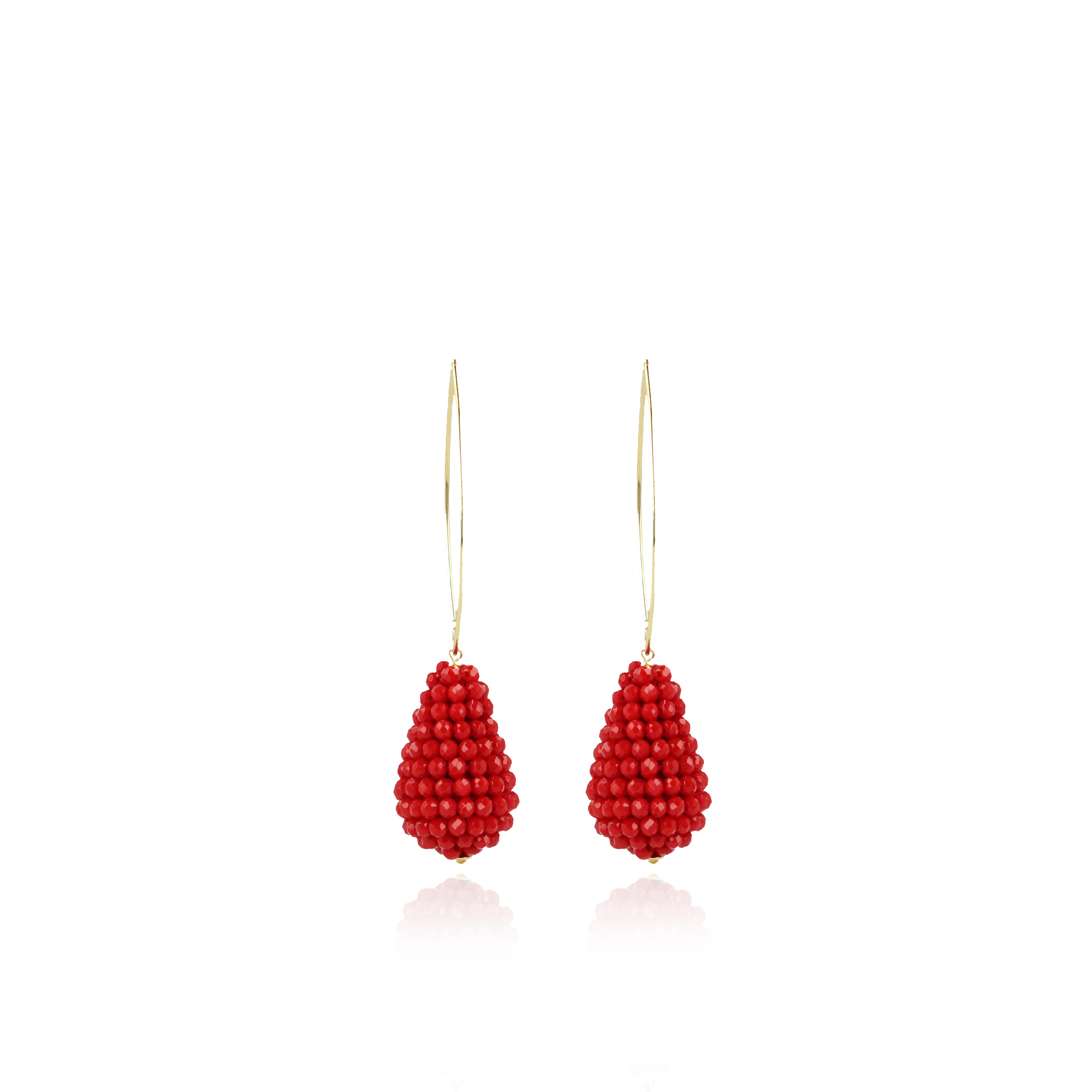 Rode oorbellen Amy Maxi glassberry cone Slott-theme.productDescriptionPage.SEO.byTheBrand