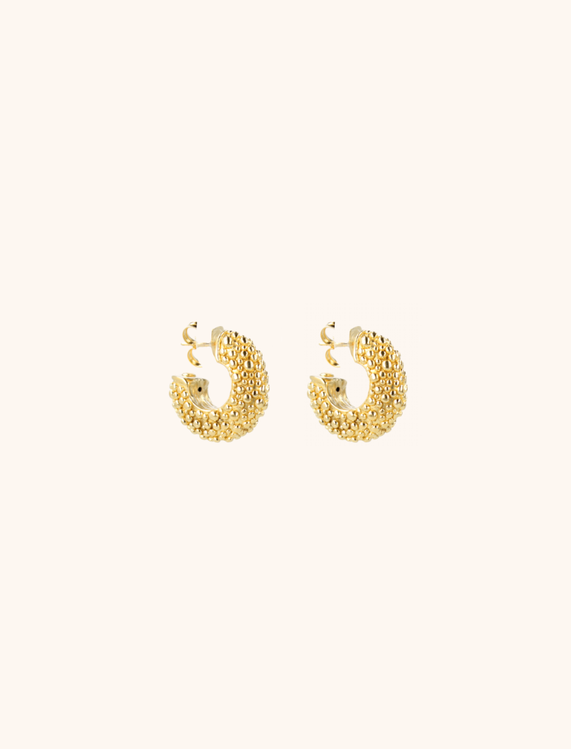 Classic Earrings Popcorn Creole Deluxe