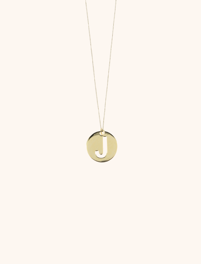 Ketting initial Pendant Gourmet Goud