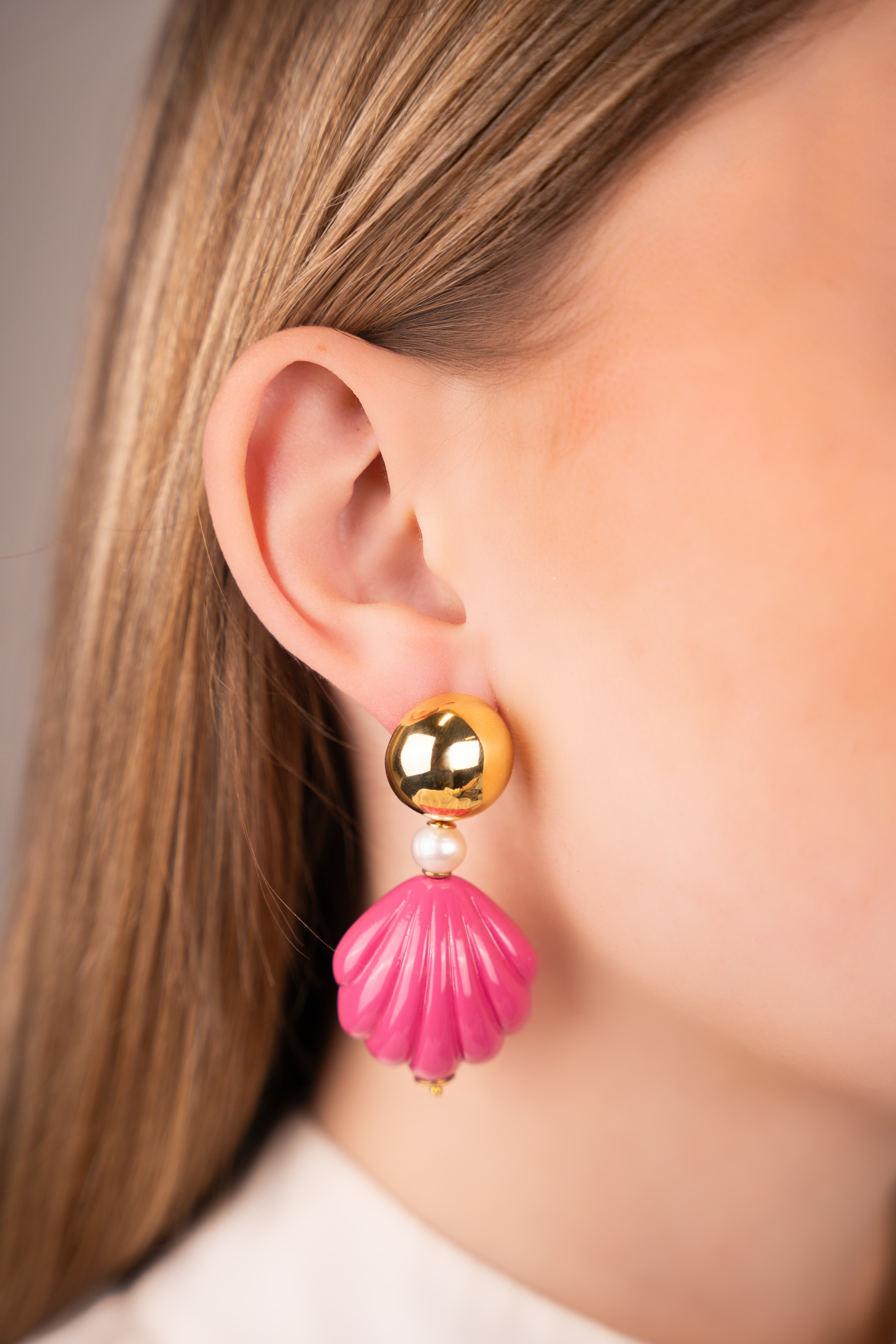 Pink Earrings Shell With Pearl lott-theme.productDescriptionPage.SEO.byTheBrand