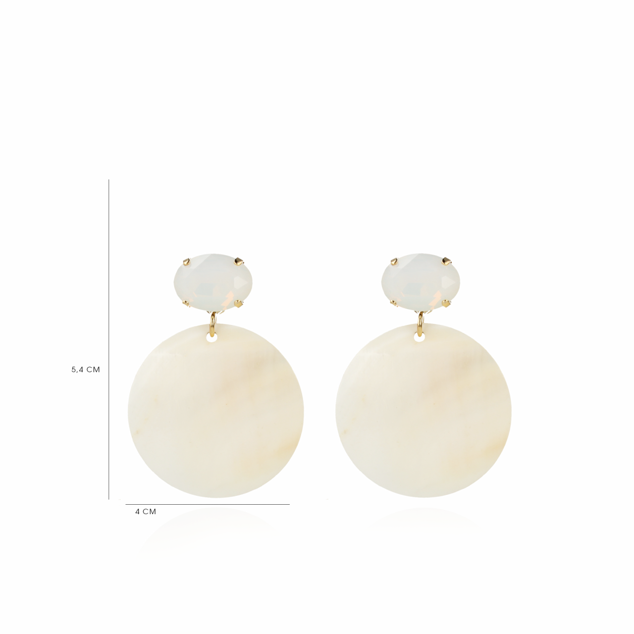 Pearl Earrings Closed Circle Strass lott-theme.productDescriptionPage.SEO.byTheBrand