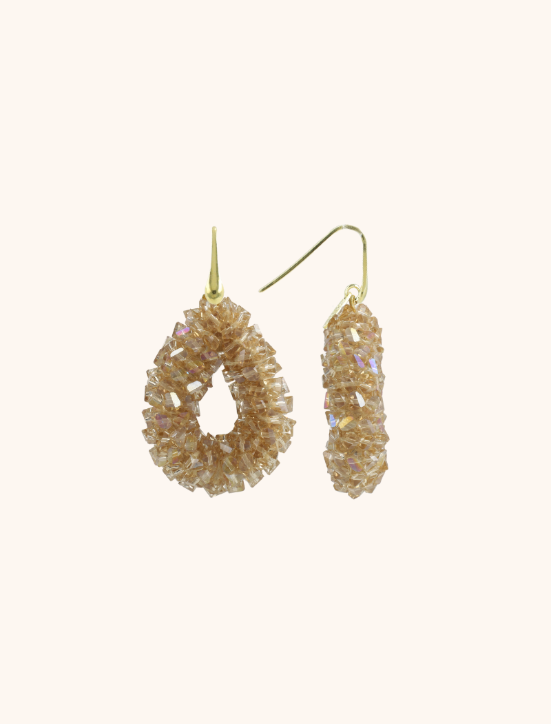 Champagne Earrings Marieke Drop S Raw