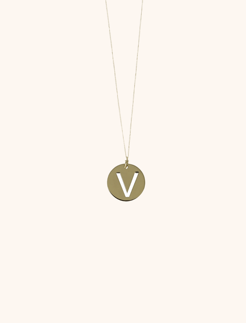 Ketting initial Pendant Gourmet Goudlott-theme.productDescriptionPage.SEO.byTheBrand