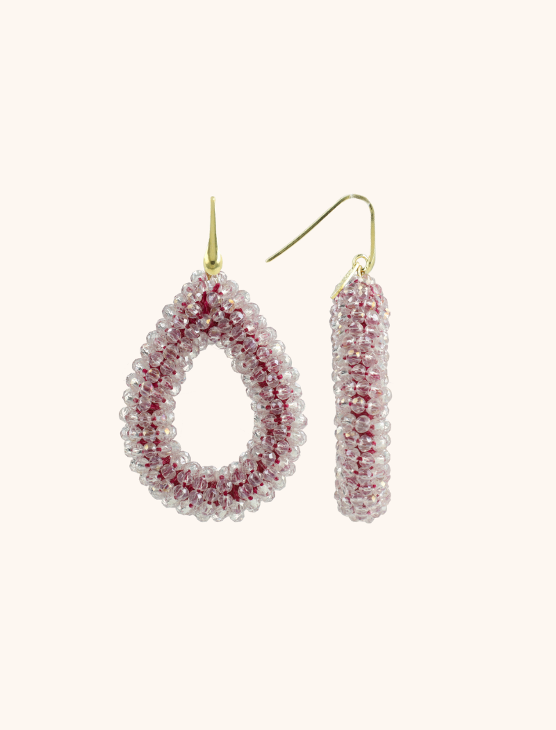 Dark Fuchsia Earrings Berry Drop L