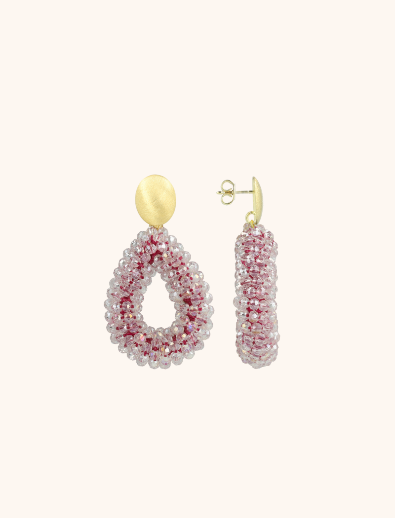 Ice Dark Fuchsia Earrings Berry Drop S