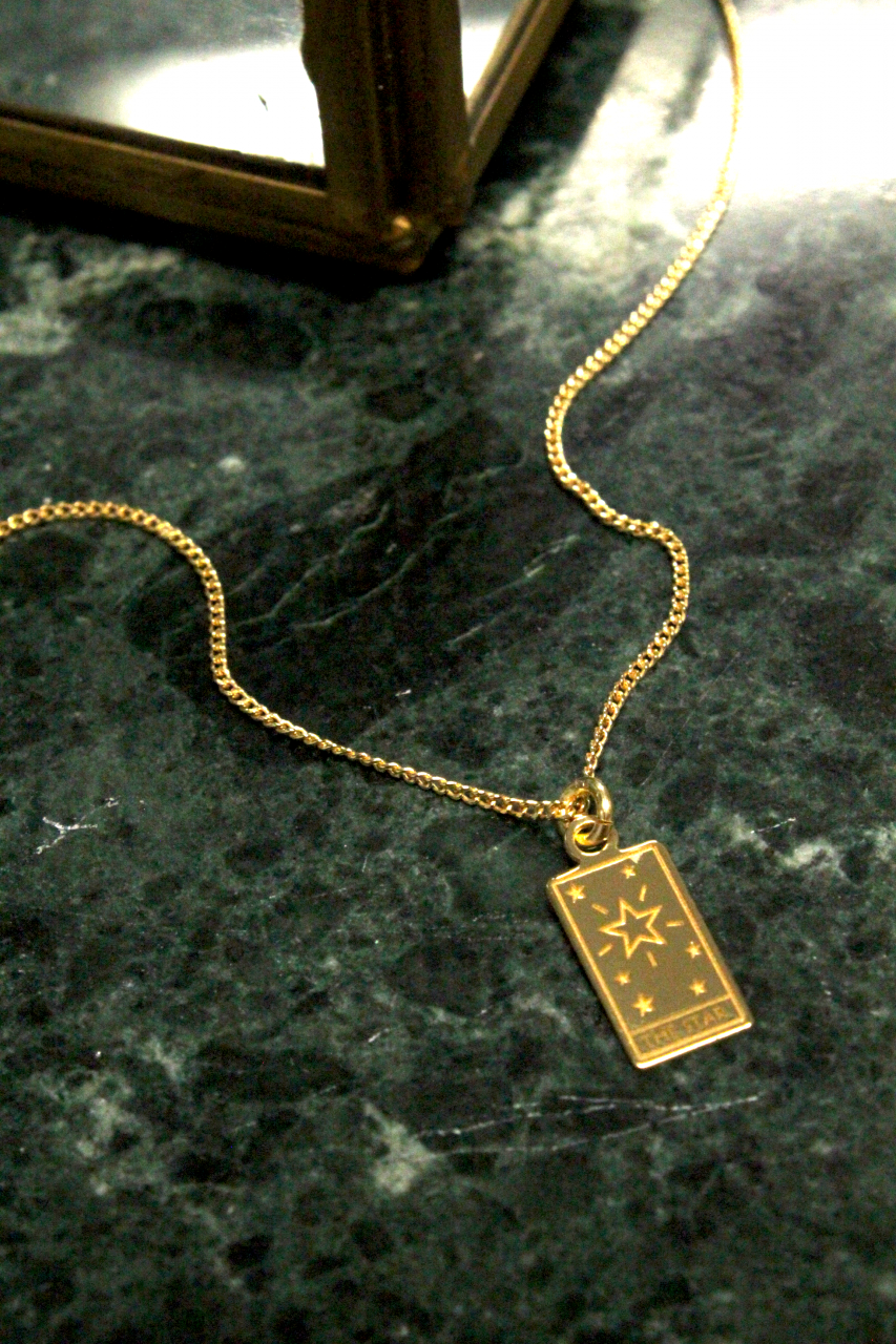 Star Tarot Card Gold Necklace – Malabella Jewels
