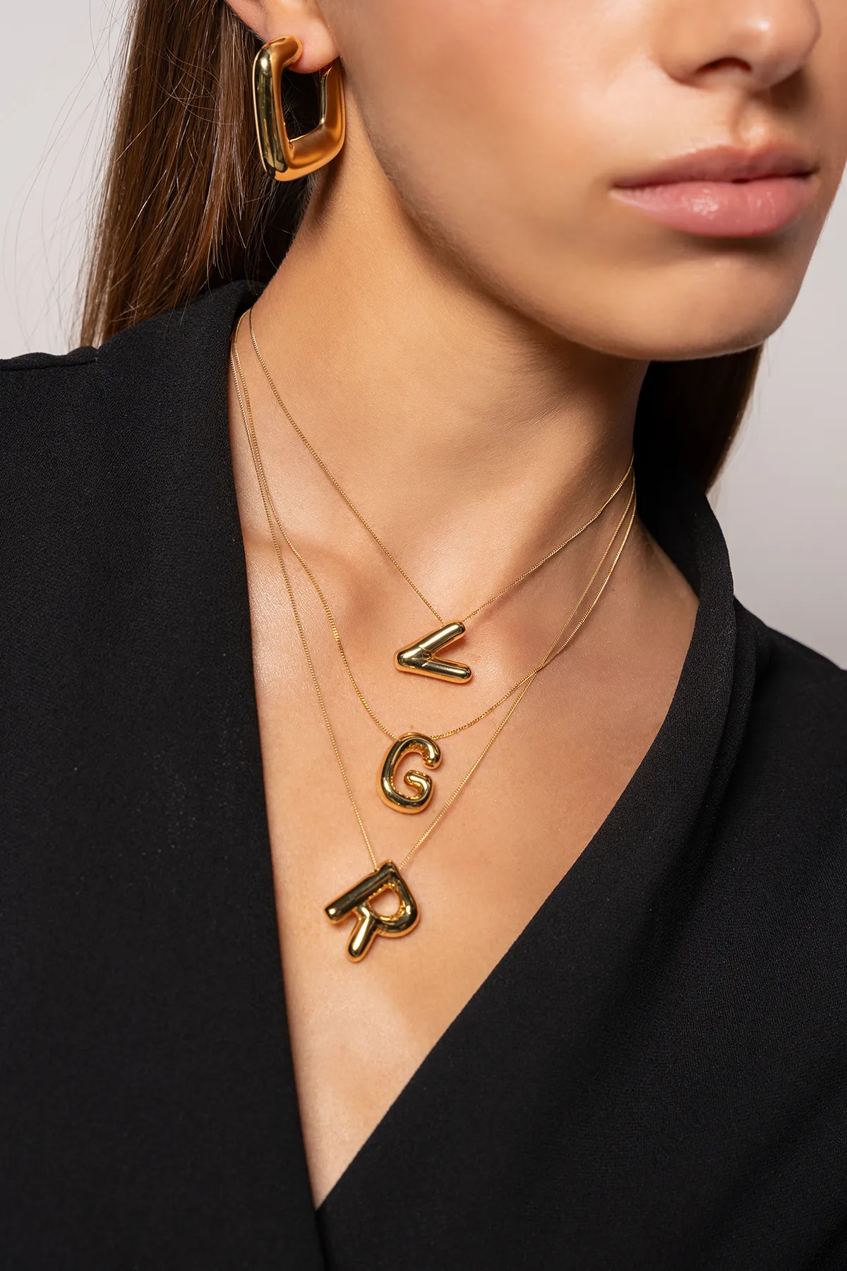 Bold initial necklace