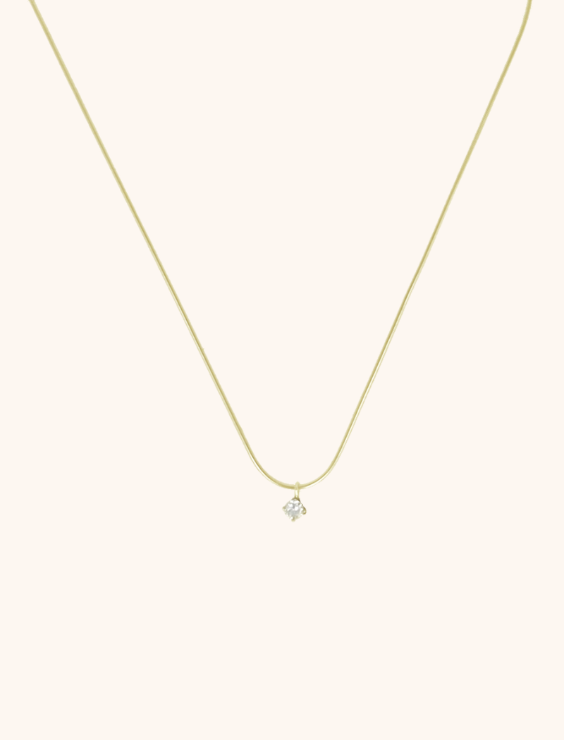 Gold Ketting Mette Small Diamond