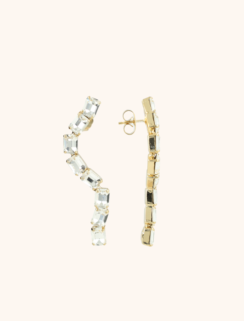 Crystal Earrings Ida Snake