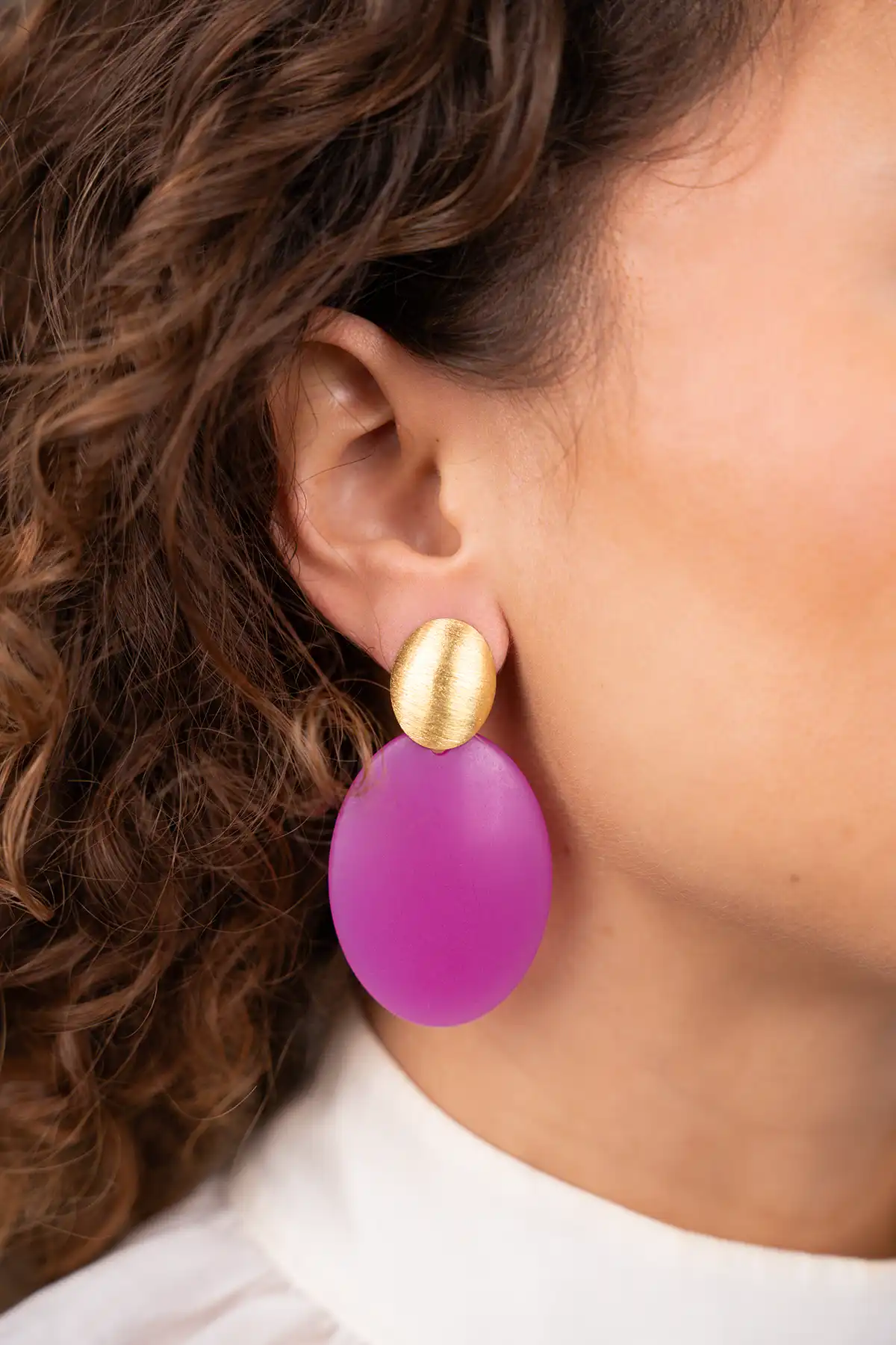 Fuchsia Earrings Celia Bugle 