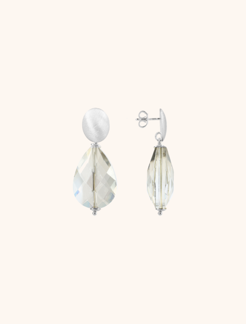 Crystal Earrings Nore Drop L