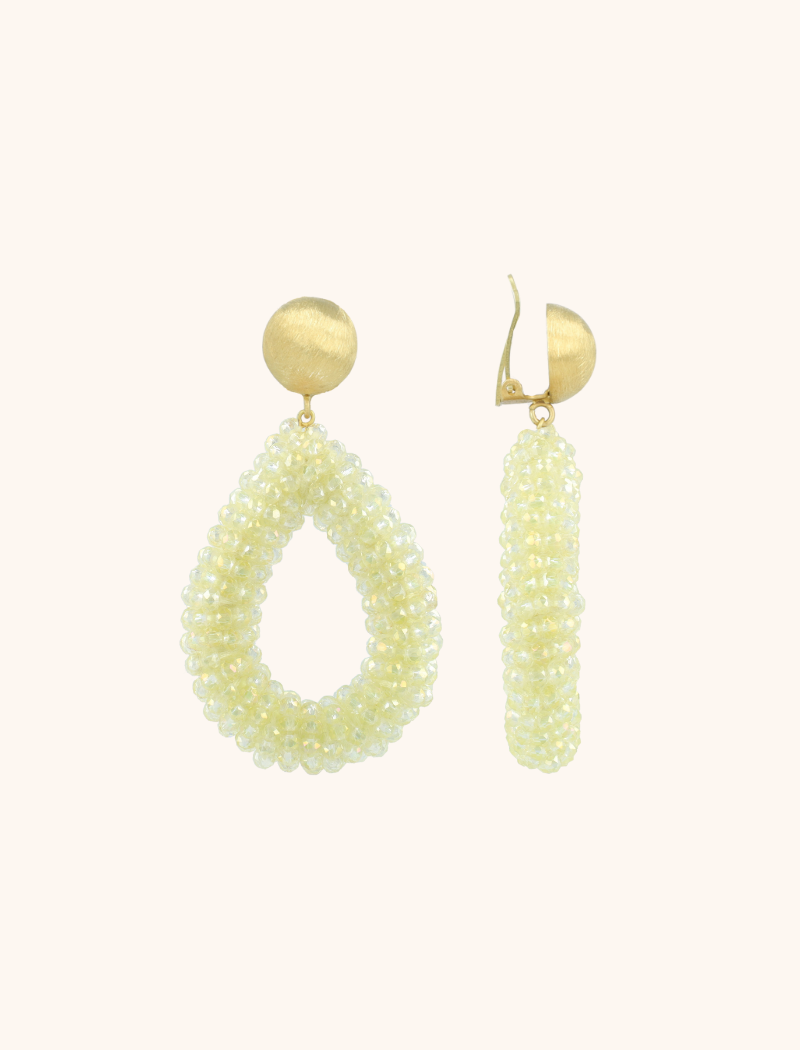 Ivory Earrings Berry Drop L Clip