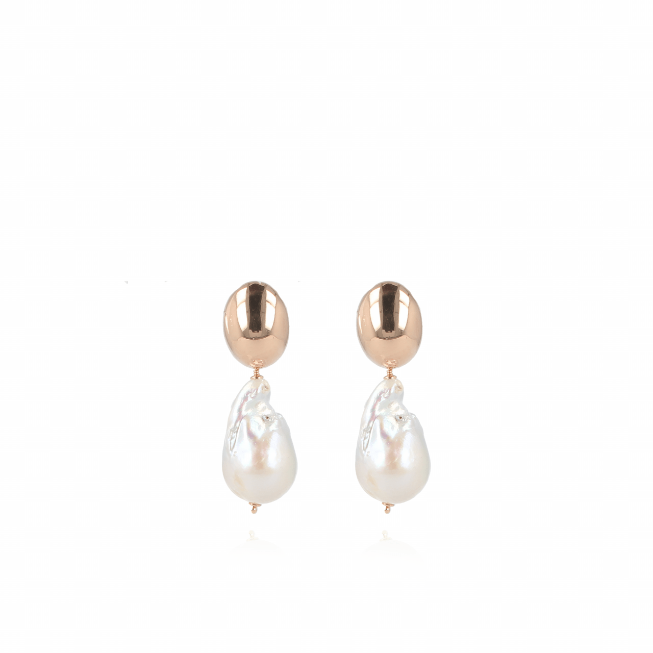 Pearl wild XL earrings Rose 