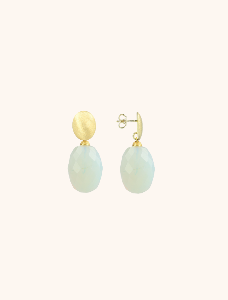 Ice Blue Earrings Romijn Oval Egg Facet Mlott-theme.productDescriptionPage.SEO.byTheBrand