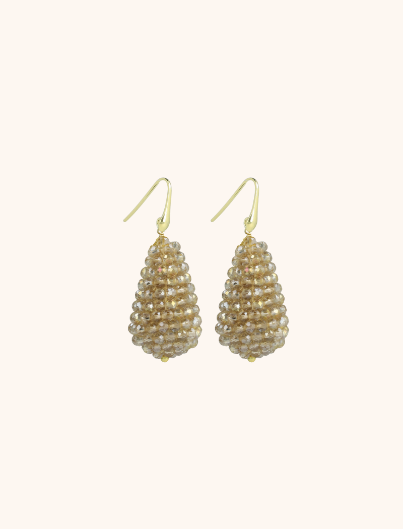Champagne earrings Amy glassberry cone S